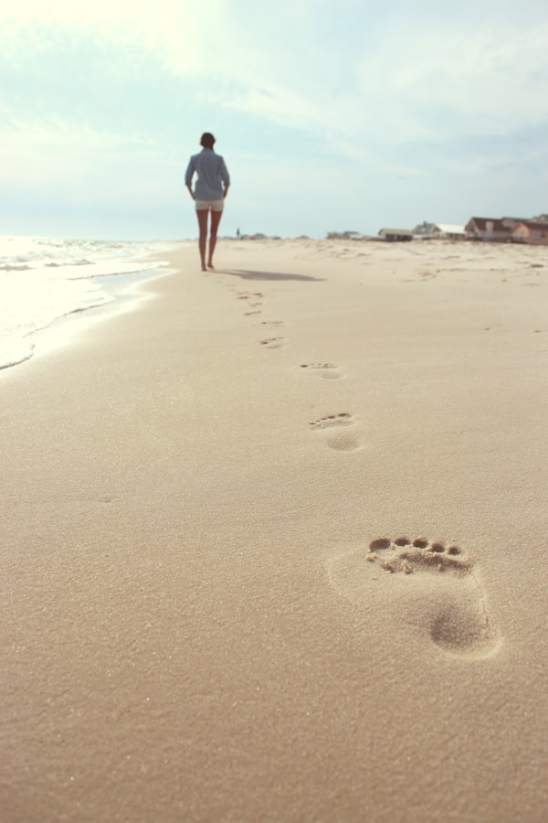 People walking on the beach