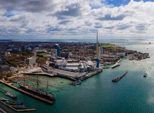 Eastern side of Portsmouth waterfront
